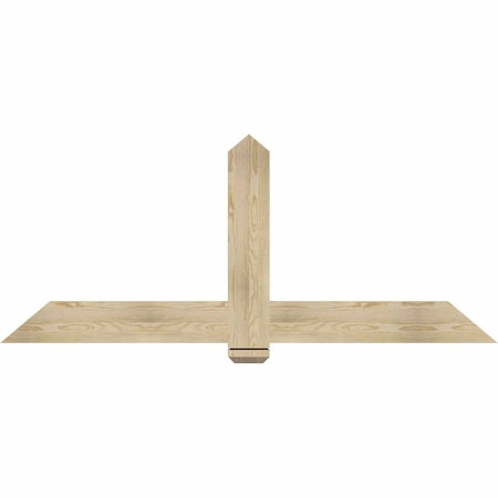 Ekena Millwork Eugene Rough Sawn Timber Gable Bracket, Douglas Fir, 72"W x 30"H x 2"D x 6"F, 10/12 Pitch GBW072X30X0206EUG00RDF
